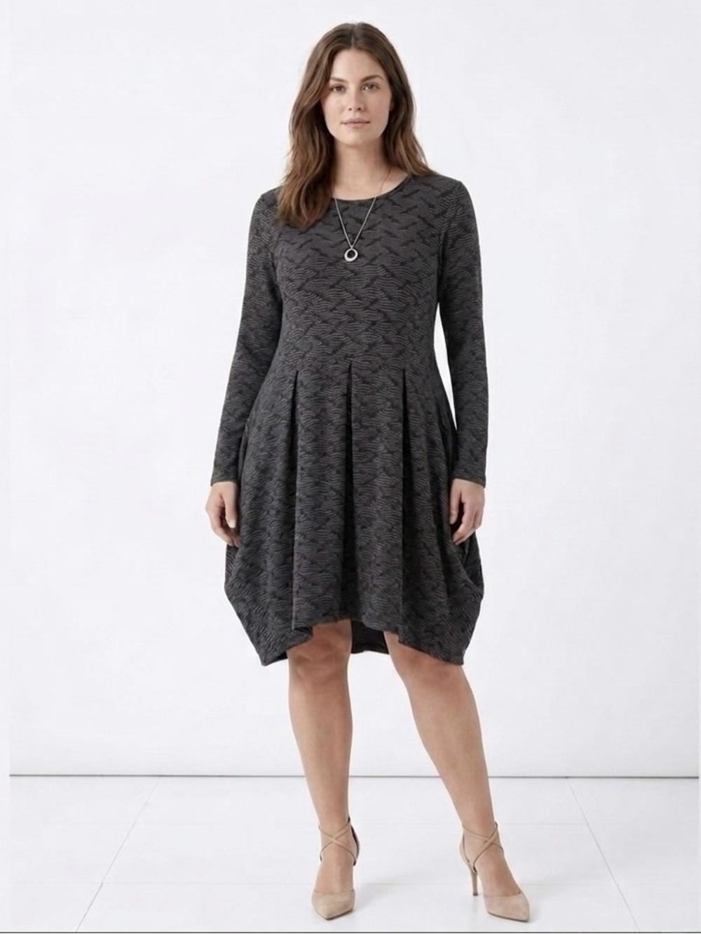 Matti Mamane Abstract Asymmetrical Swing Dress Medium NWT